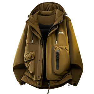 Пуховик Unisex с капюшоном Moderate Jeep, coffee