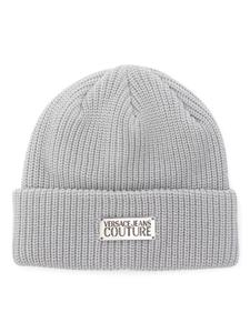 Шапка бини в рубчик Versace Jeans Couture, синий