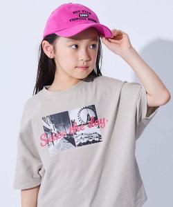 Футболка с коротким рукавом и крупным силуэтным принтом "Дьявольская лаборатория" из 100% хлопка.