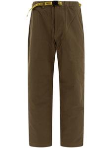 Хлопковые зауженные брюки Human Made, зеленый
