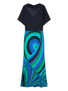 Платье макси PUCCI Iride, синий