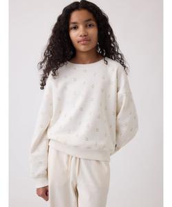 (K) Винтажная мягкая толстовка на танкетке с круглым вырезом (детская)