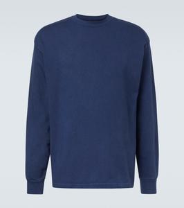 Винтажная футболка из хлопкового джерси A.Presse, темно-синий