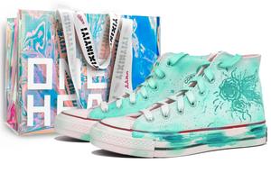 Converse Износостойкие высокие парусиновые туфли Chuck 70, унисекс, зеленые