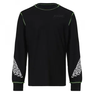 Лонгслив Diesel Juseam, черный