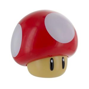 Paladone Products Лампа Super Mario со звуковой функцией Power-Up гриб 12 см PP4017NN, бежевый