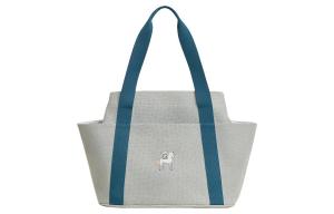 HERMES Сумка-шоппер Cabriole Napp Canvas Cotton Canvas, сумка через плечо, женская, Nattier Blue