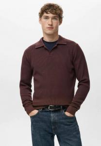 Поло Mango Polo shirt, Bordeaux