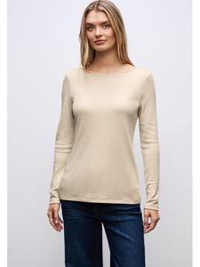 Street One Футболка с длинными рукавами бежевого цвета