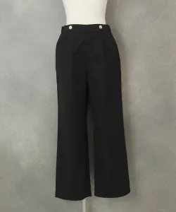 Водоотталкивающие широкие брюки из смесовой хлопчатобумажной ткани Studio Picone, цвет Black (001)