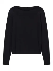 Свитер с вырезом-лодочкой и длинными рукавами Closed, черный