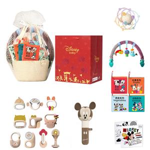 Детские прорезыватели, погремушки, набор для малыша 1 месяц, набор на 100 дней, успокаивающие игрушки для новорожденных, развивающие игрушки Disney