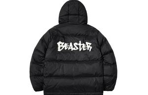 Пуховик унисекс BEASTER, Темно-красный