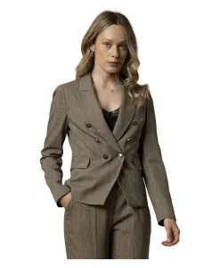 Элегантный пиджак с декоративными пуговицами. Kocca, коричневый