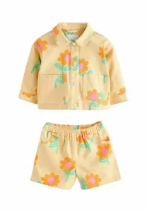 Куртка-Бомбер с принтом, стандартного кроя. Next, Yellow Flower