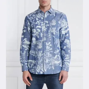 Рубашка стандартного кроя Guess, синий