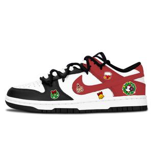 Nike Dunk Black White, Winter Banquet устойчивые к истиранию низкие кроссовки для скейтбординга Unisex Red