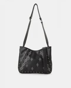 Сумка через плечо с декоративными заклепками Tintoretto, черный