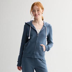 Молодежная базовая худи на молнии So, цвет cyclone blue