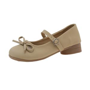 WUJI Женские туфли Мэри Джейн на массивном каблуке - хаки, цвет Khaki