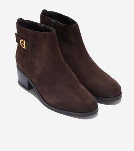 Ботинки Cole Haan Holis W29147 Женские 9 Темный шоколад Замшевые Ботинки с пряжкой ZPO2341