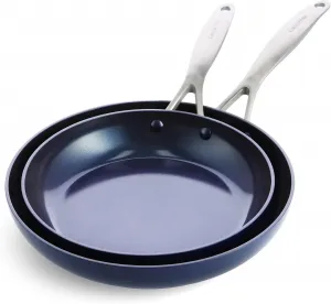 Комплект сковородок GreenPan Performance Pro Ceramic Nonstick, 25/30 см, синий