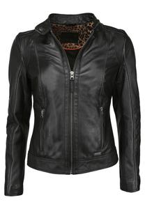 Кожаная куртка MIT STEHKRAGEN Mustang, черный