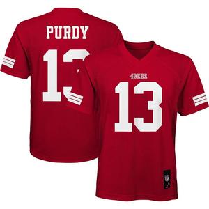 Реплика игрока команды Brock Purdy Scarlet San Francisco 49ers для дошкольников Outerstuff, красный