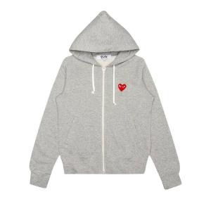 Толстовка Comme des Garçons PLAY Zip Up, Grey