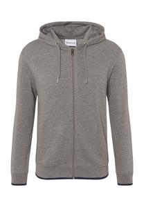 Толстовка, капюшон, молния, однотонная, мужская MANGUUN, цвет Graubrosb20