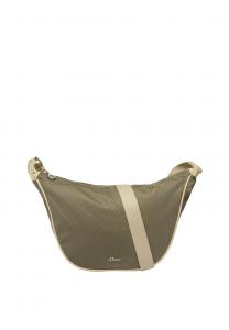 Сумка через плечо HALBMOND MIT REISSVERSCHLUSSFACH UND LOGO s.Oliver, бежевый