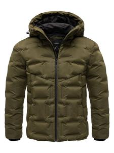 Зимняя куртка с капюшоном оливкового цвета Humy