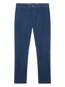 Вельветовые брюки из рубчатого бархата Paul & Shark, синий