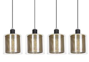 Подвесной светильник Nettlife Schutzhülle 4-flammig, золото - металл - 10 x 168 x 72 см