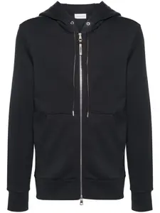Худи на молнии с логотипом Moncler, синий