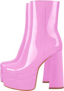 Ботильоны на толстой платформе с высокими каблуками Onlymakerheels, Purple W