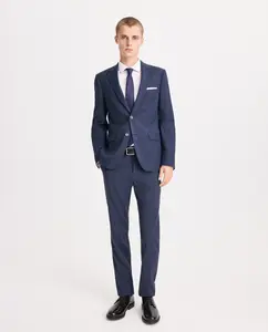 Брюки мужские в клетку "гусиная лапка" Easy Wear, темно-синий