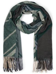 Шарф styleBREAKER, цвет dunkelgrün/beige/grau