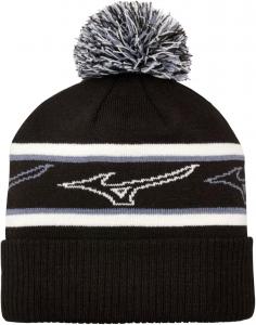 Шапка Mizuno Unisex-Adult Tour Knit Pom, Black