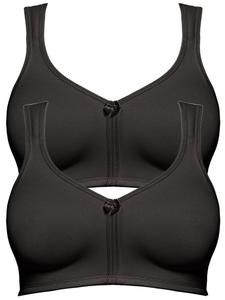 Бюстгальтер без косточек SUSA 2er Pack Prothesen BH Care, черный