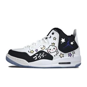 Courtside 23 Night Sky облачные амортизирующие кроссовки mid top винтажные баскетбольные unisex Jordan, белый