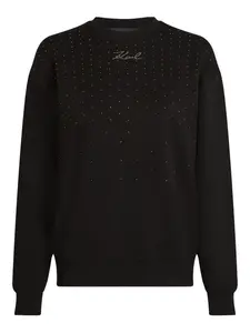 Толстовка со стразами KARL LAGERFELD, черный