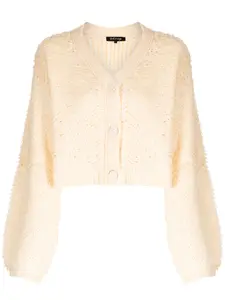 Укороченный кардиган из букле Tout A Coup, желтый