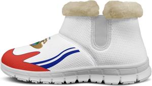 Сапоги Howilath с флагом, зимняя обувь для женщин 2024 года, удобные ботильоны с противоскользящей подошвой, Costa Rica Flag