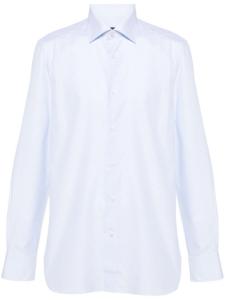 Zegna рубашка в клетку, синий