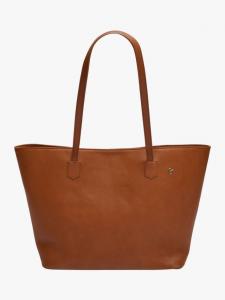 Сумка-тоут из искусственной кожи Hazel с золотой фурнитурой V.GAN, Tan