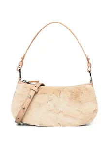 Сумка на плечо с искусственным мехом Coccinelle, нейтральный