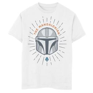 Футболка со шлемом Мандалорца для мальчиков 8–20 лет с мультяшным рисунком Star Wars
