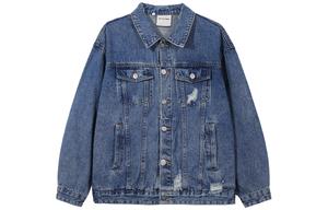 Джинсовая куртка Beetle Town, черный / серый