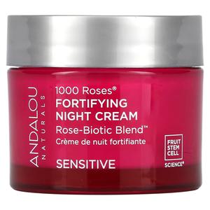 Укрепляющий ночной крем Andalou Naturals 1000 Roses для чувствительной кожи,50 г
